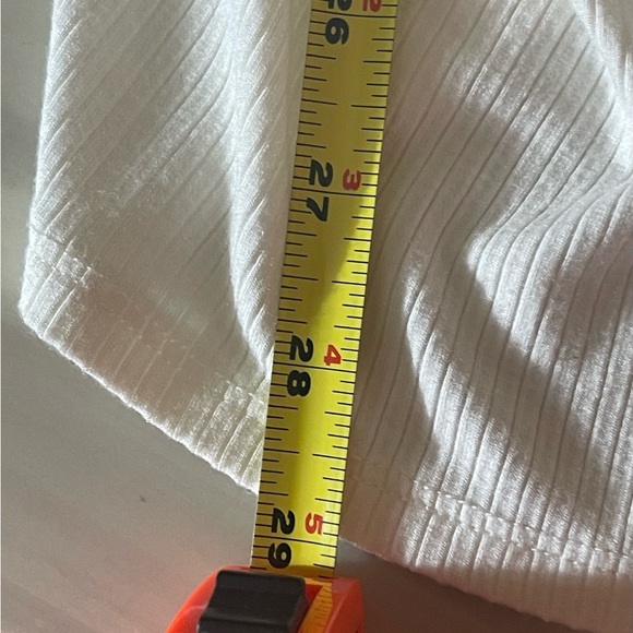 Bobeau White Wrap Tie Sleeveless Top Small Ribbed Knit Rayon Blend Tank - Picture 8 of 9